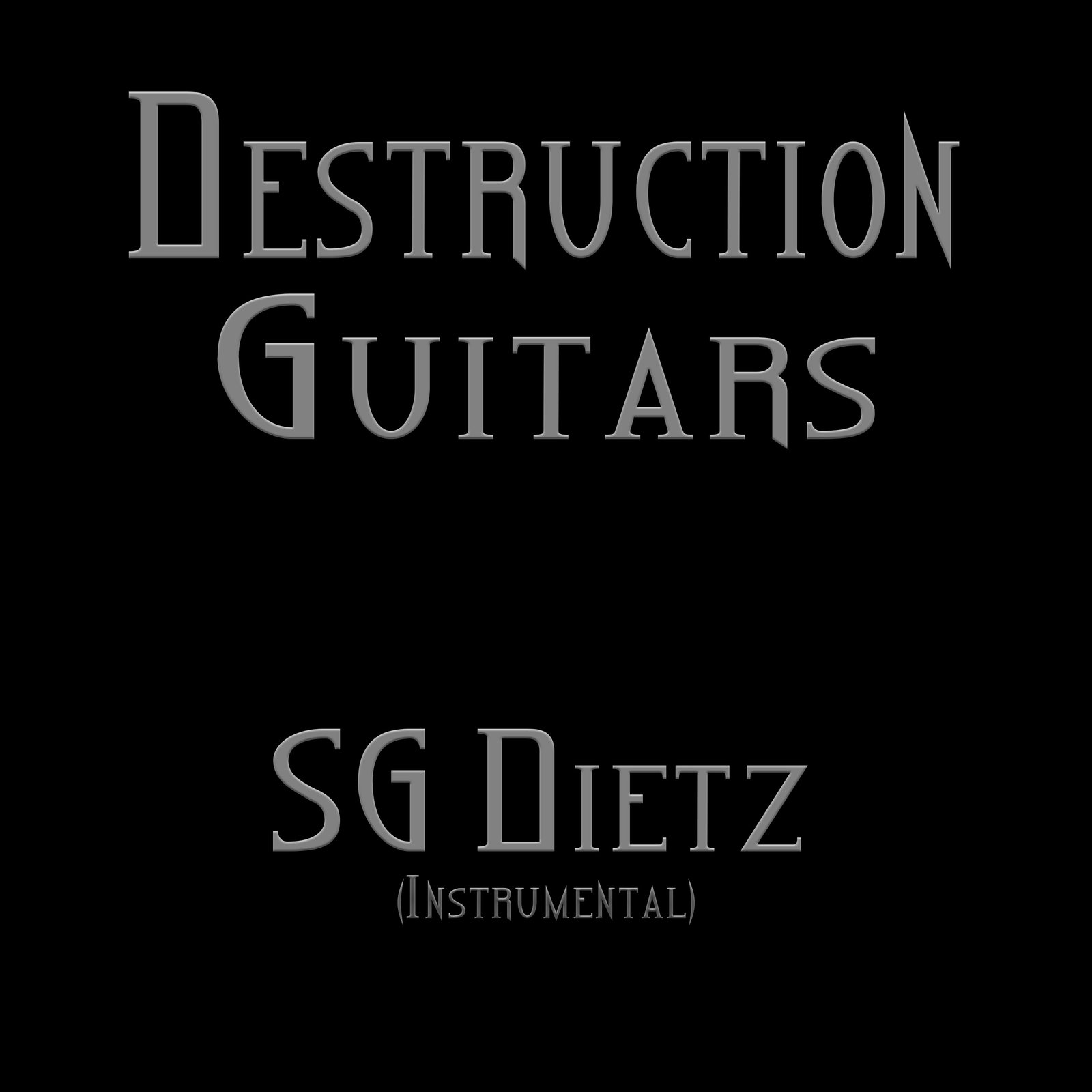 Destruction Guitars — single cover art